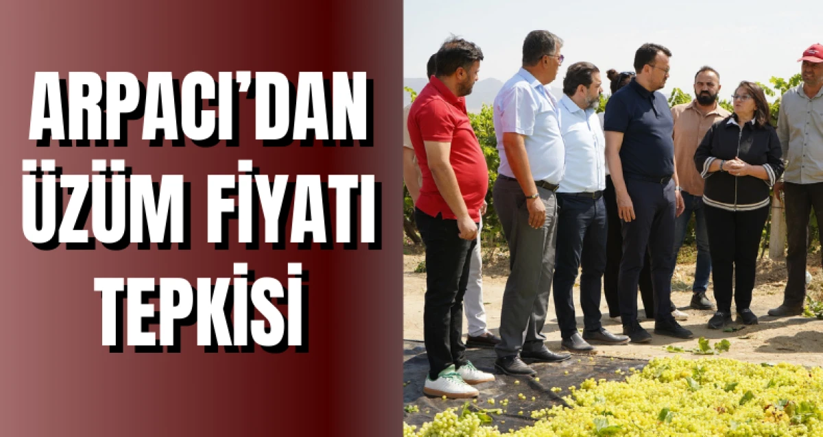 Arpacı’dan Üzüm Fiyatı Tepkisi