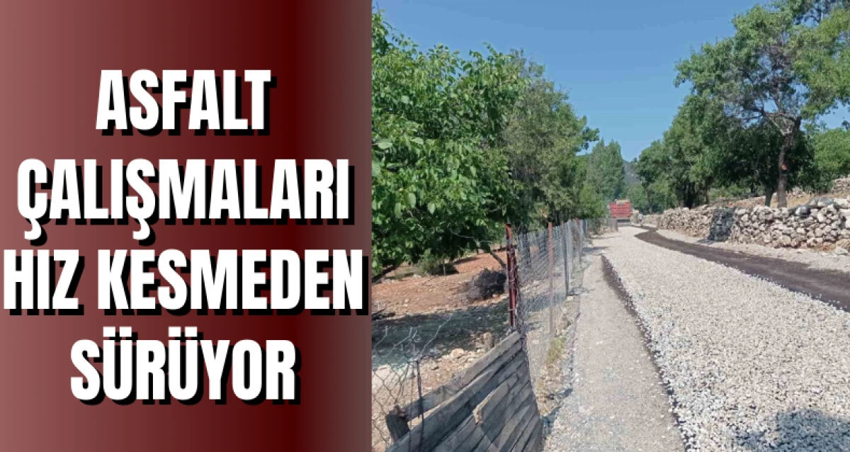 Asfalt Çalışmaları Hız Kesmeden Sürüyor