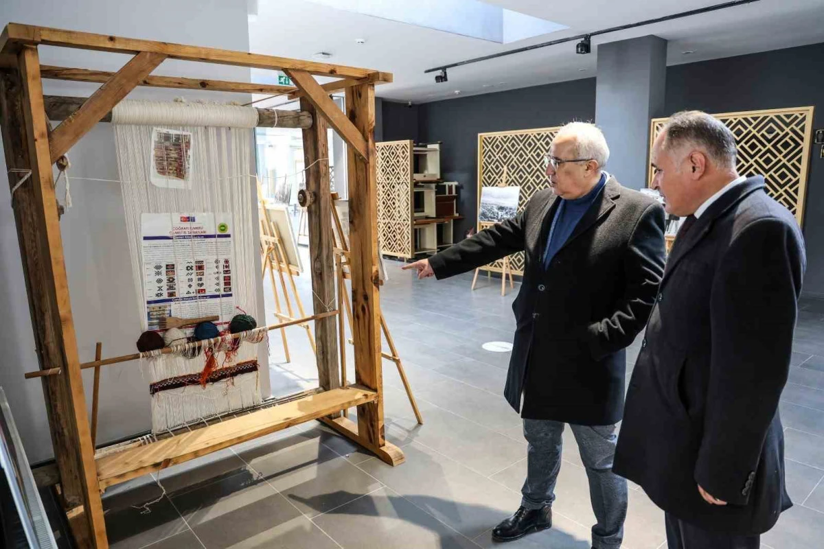 Denizli İl K&uuml;lt&uuml;r ve Turizm M&uuml;d&uuml;r&uuml; &Ouml;zel, &Ccedil;ameli Belediye Başkanı Arslan&rsquo;ı ziyaret etti