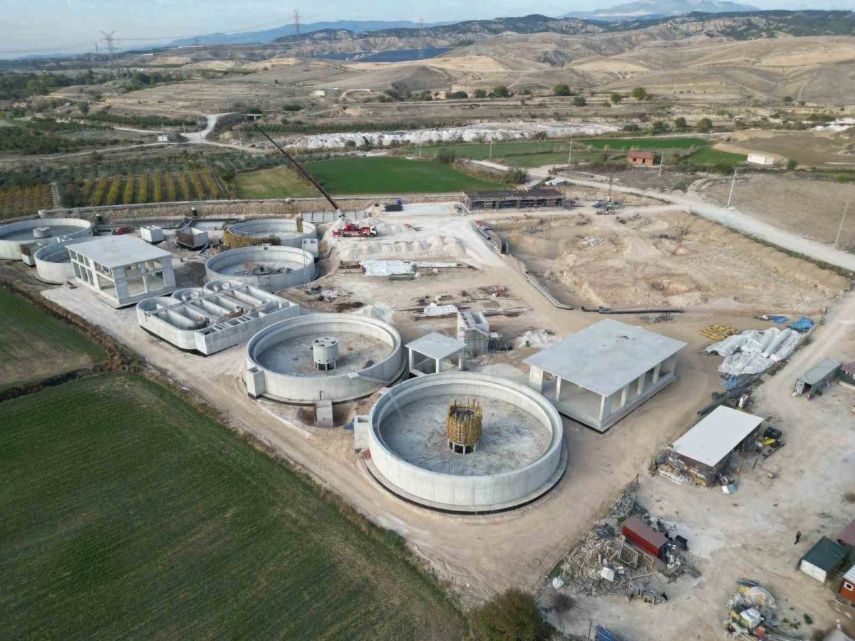 Denizli OSB’de 30 Bin m³/Gün Kapasiteli Yeni Atıksu Arıtma Tesisi Hızla Yükseliyor