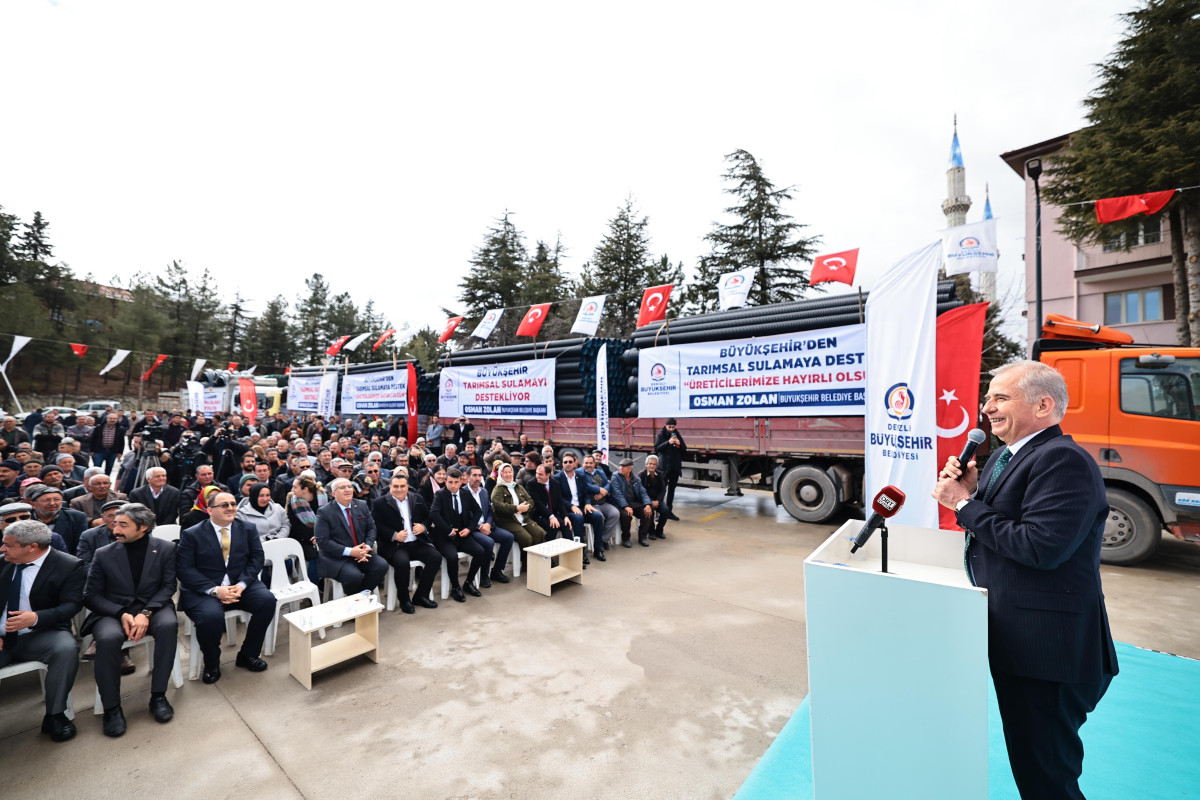 Denizli’de çiftçiye 10 yılda 323 bin 110 metre tarımsal sulama borusu verildi