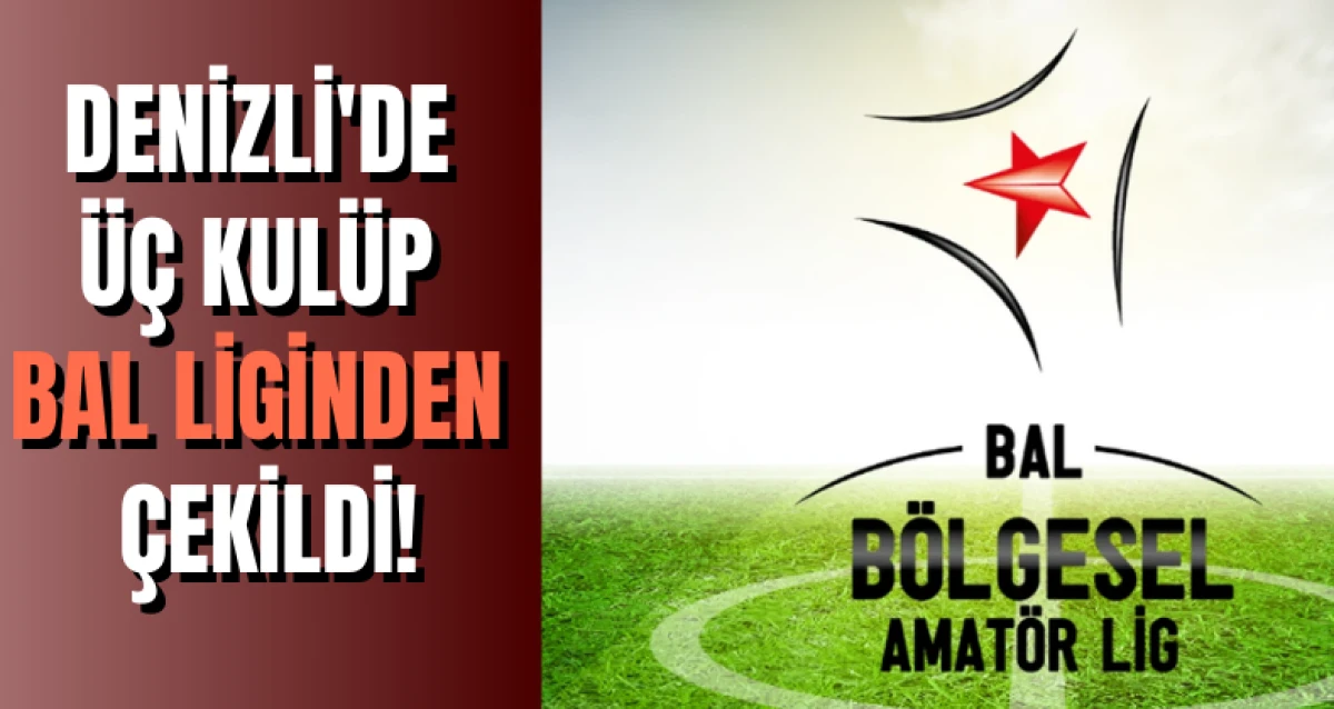 Denizli'de üç kulüp bal liginden çekildi!