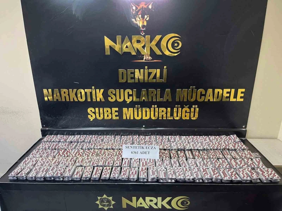 Denizli’ye binlerce uyuşturucu hap getiren 3 tacir yakalandı