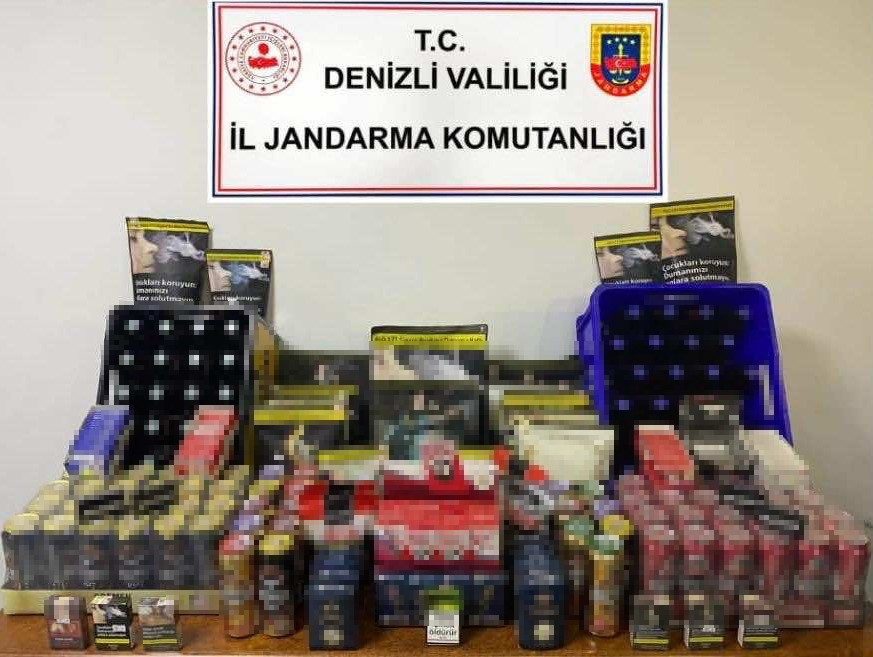 jandarmanın operasyonunda yüzlerce kaçak makaron ele geçirildi