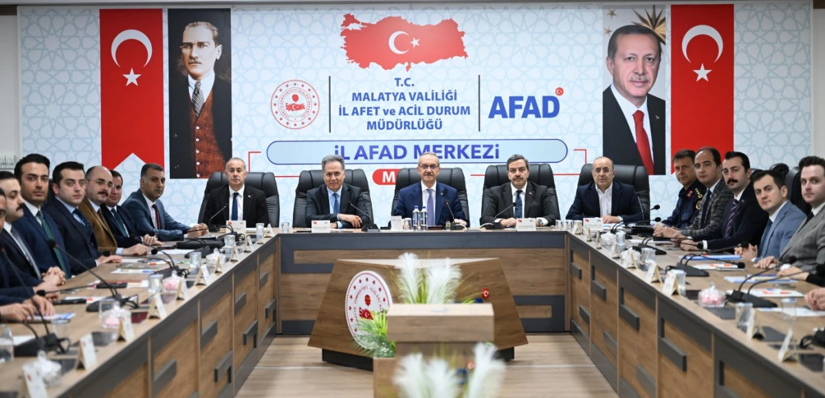 Malatya Afetlere Hazırlanıyor: Kritik Toplantıda Yol Haritası Belirlendi