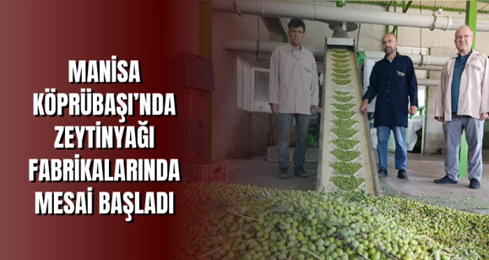 MANİSA KÖPRÜBAŞI’NDA ZEYTİNYAĞI FABRİKALARINDA MESAİ BAŞLADI