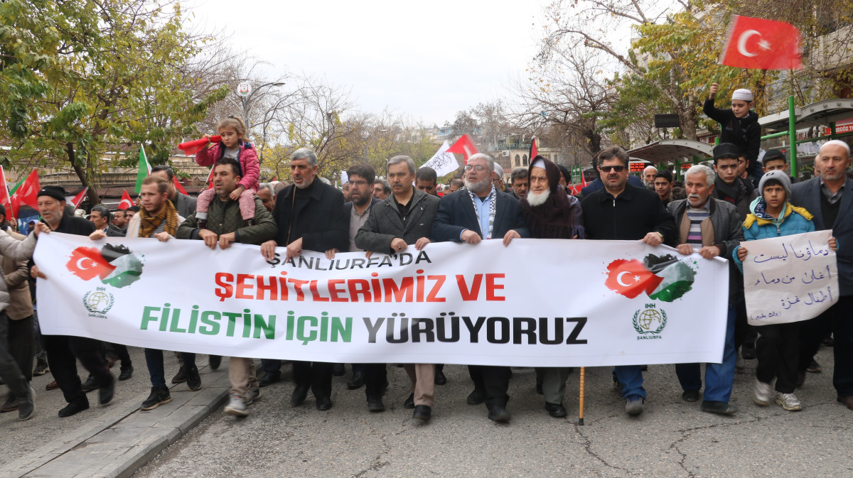 Şanlıurfa’dan İsrail’e Lanet Yürüyüşü 