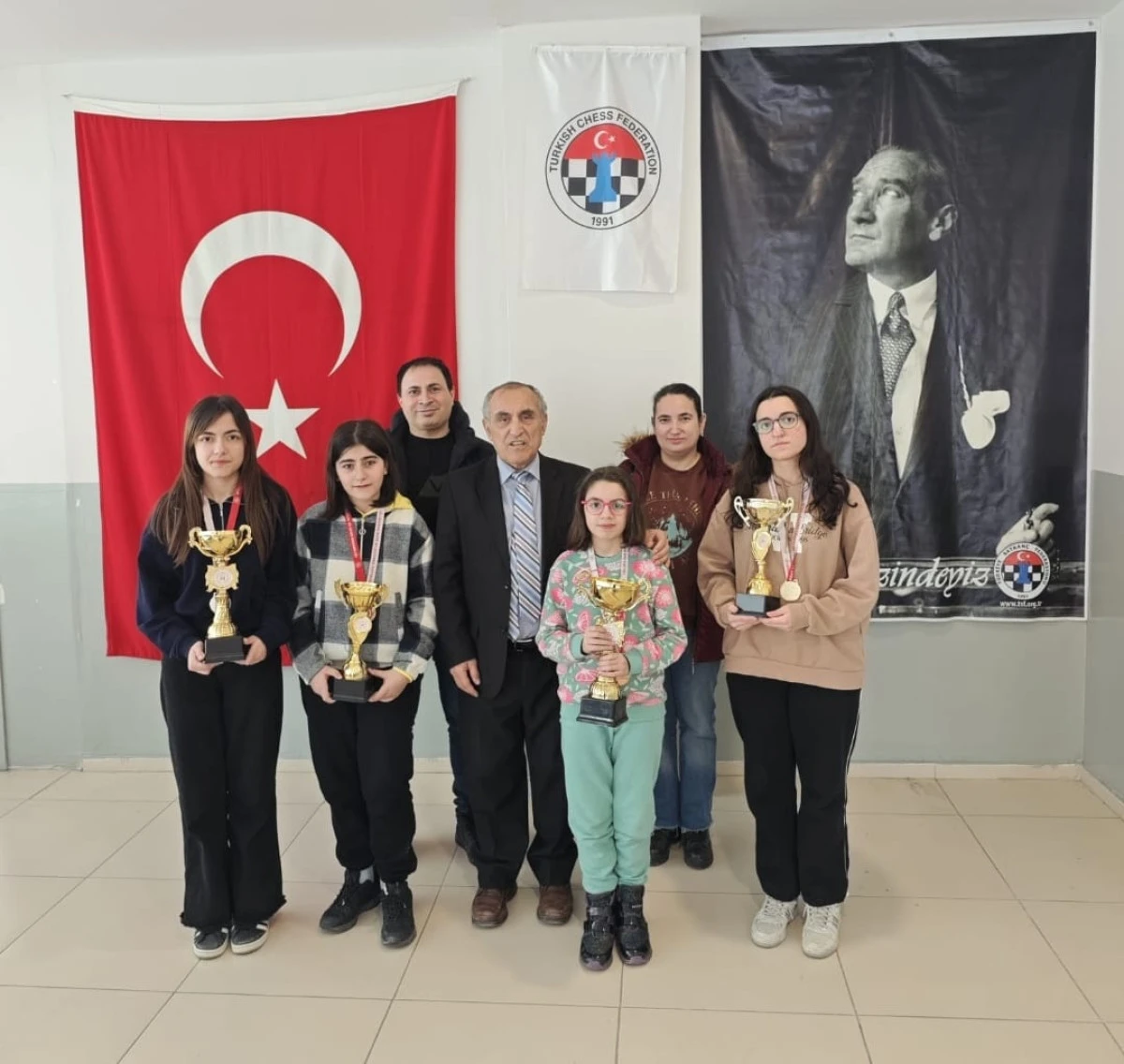 T&uuml;rkiye Satran&ccedil; Kadınlar Şampiyonası Malatya İl Birinciliği Tamamlandı