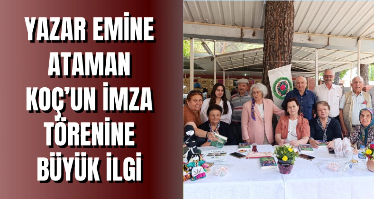 YAZAR EMİNE ATAMAN KOÇ’UN İMZA TÖRENİNE BÜYÜK İLGİ